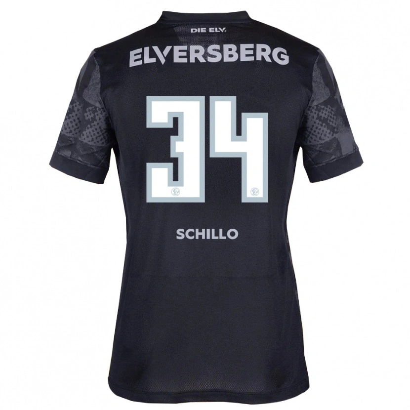 Danxen Kinder Hannah Schillo #34 Schwarz Grau Auswärtstrikot Trikot 2025/26 T-Shirt Österreich