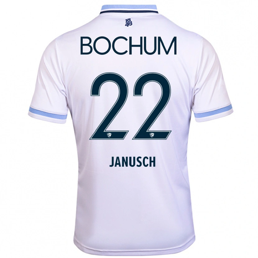 Danxen Kinder Thees Janusch #22 Weiß Himmelblau Auswärtstrikot Trikot 2025/26 T-Shirt Österreich