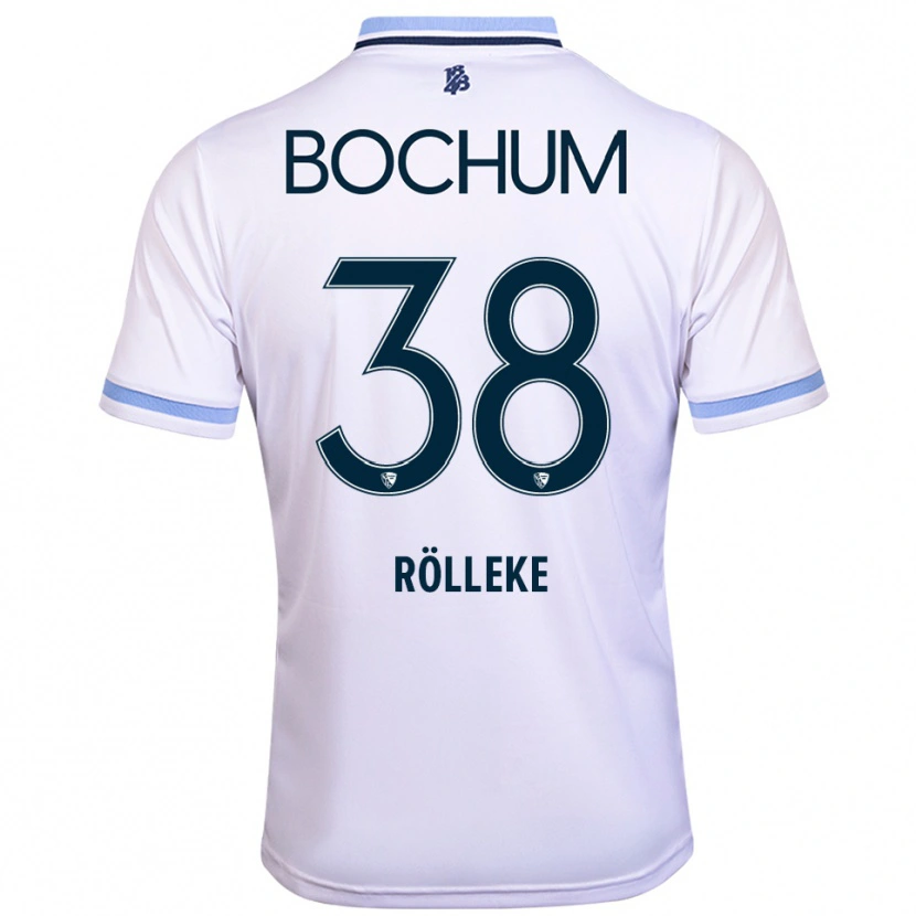 Danxen Kinder Hugo Rölleke #38 Weiß Himmelblau Auswärtstrikot Trikot 2025/26 T-Shirt Österreich