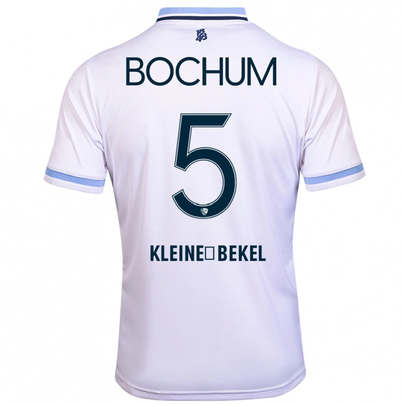 Danxen Kinder Colin Kleine-Bekel #5 Weiß Himmelblau Auswärtstrikot Trikot 2025/26 T-Shirt Österreich