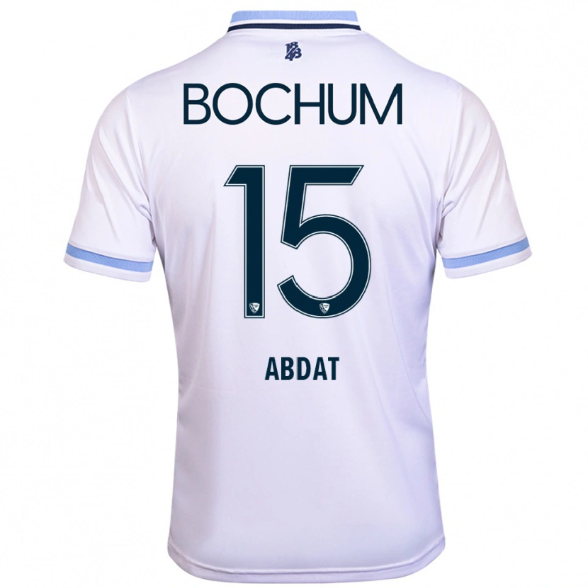 Danxen Kinder Nicolas Abdat #15 Weiß Himmelblau Auswärtstrikot Trikot 2025/26 T-Shirt Österreich