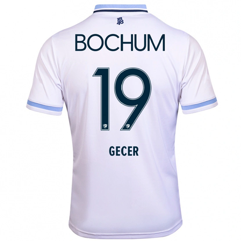 Danxen Kinder Deniz Gecer #19 Weiß Himmelblau Auswärtstrikot Trikot 2025/26 T-Shirt Österreich