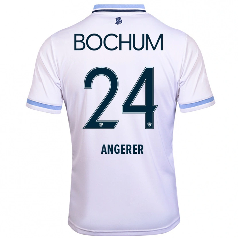 Danxen Kinder Alina Angerer #24 Weiß Himmelblau Auswärtstrikot Trikot 2025/26 T-Shirt Österreich