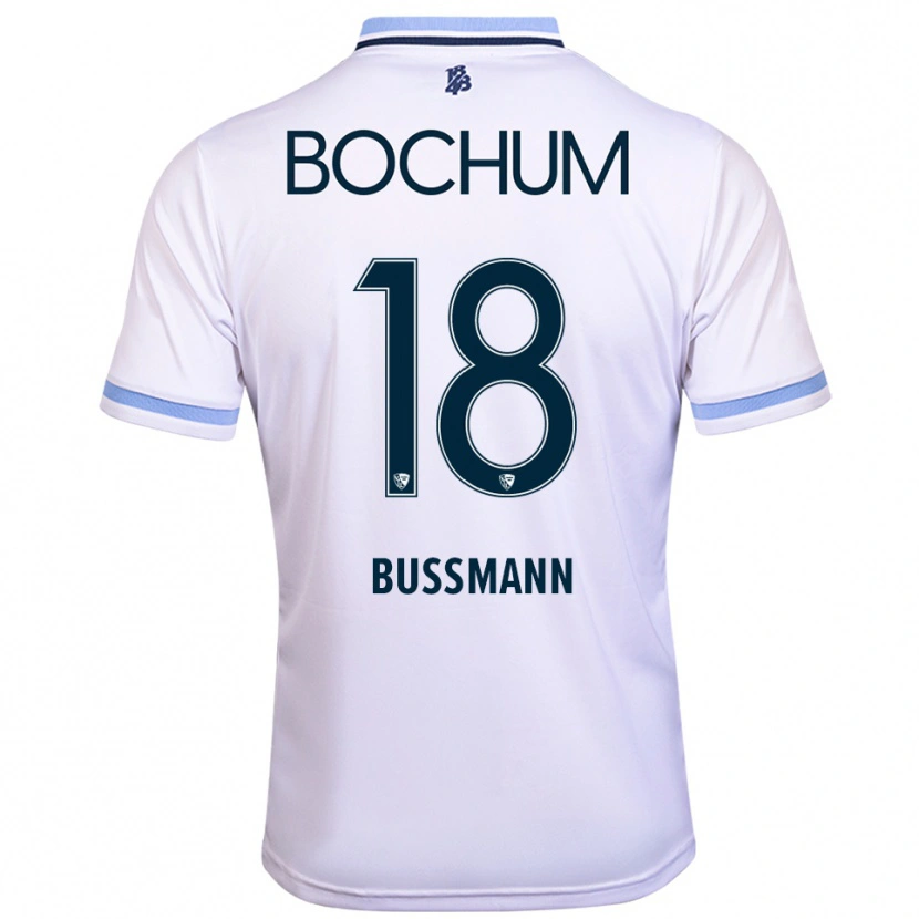 Danxen Kinder Benjamin Bußmann #18 Weiß Himmelblau Auswärtstrikot Trikot 2025/26 T-Shirt Österreich