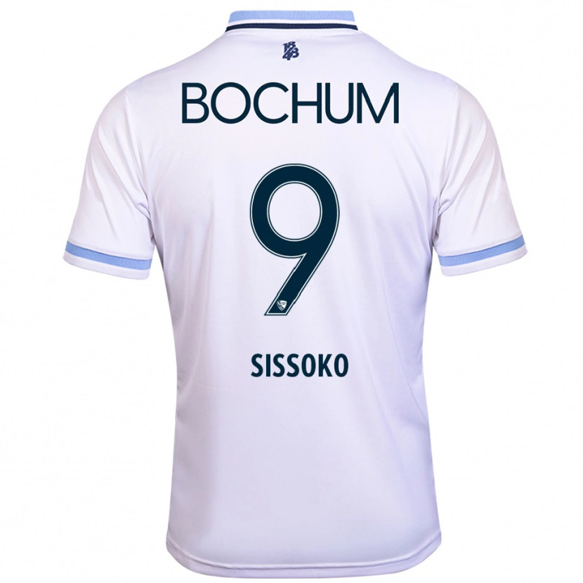Danxen Kinder Ibrahim Sissoko #9 Weiß Himmelblau Auswärtstrikot Trikot 2025/26 T-Shirt Österreich