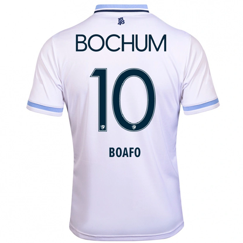 Danxen Kinder Divine Boafo #10 Weiß Himmelblau Auswärtstrikot Trikot 2025/26 T-Shirt Österreich