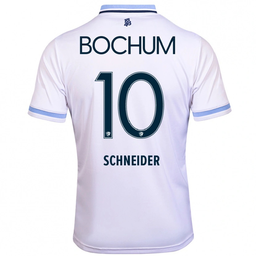 Danxen Kinder Ruben Schneider #10 Weiß Himmelblau Auswärtstrikot Trikot 2025/26 T-Shirt Österreich