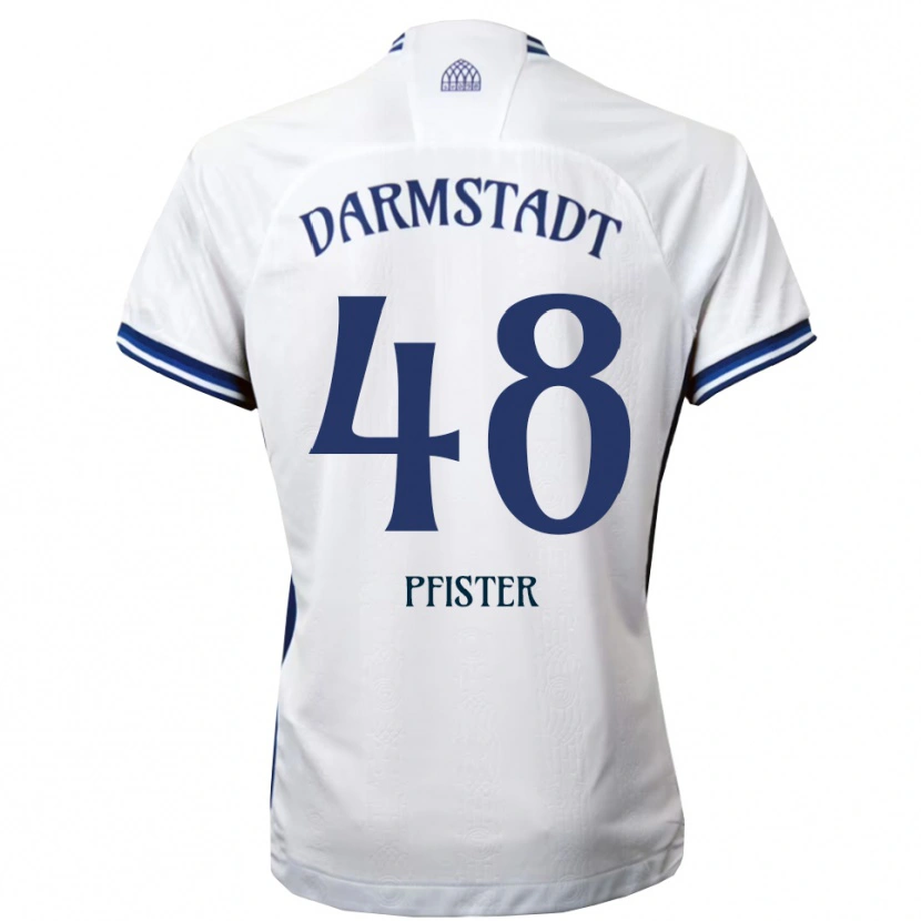 Danxen Kinder Max Pfister #48 Weiß Blau Auswärtstrikot Trikot 2025/26 T-Shirt Österreich