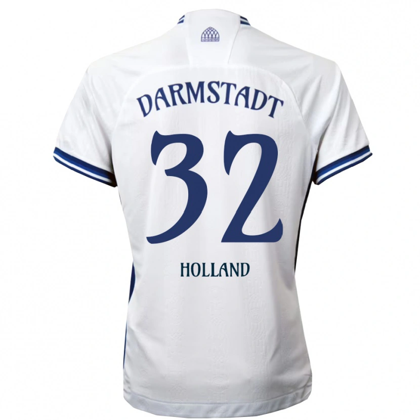 Danxen Kinder Fabian Holland #32 Weiß Blau Auswärtstrikot Trikot 2025/26 T-Shirt Österreich