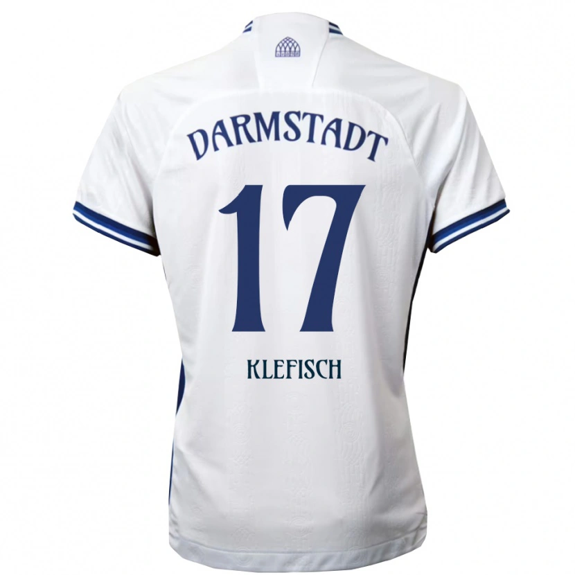 Danxen Kinder Kai Klefisch #17 Weiß Blau Auswärtstrikot Trikot 2025/26 T-Shirt Österreich