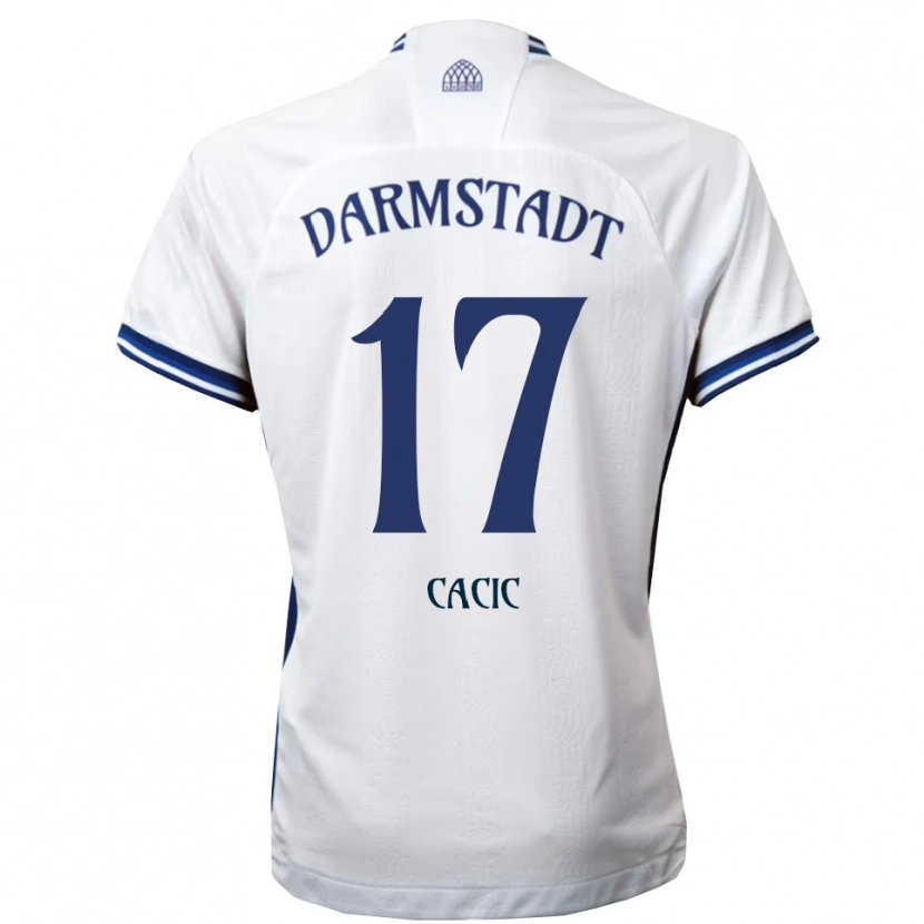 Danxen Kinder Antonio Cacic #17 Weiß Blau Auswärtstrikot Trikot 2025/26 T-Shirt Österreich