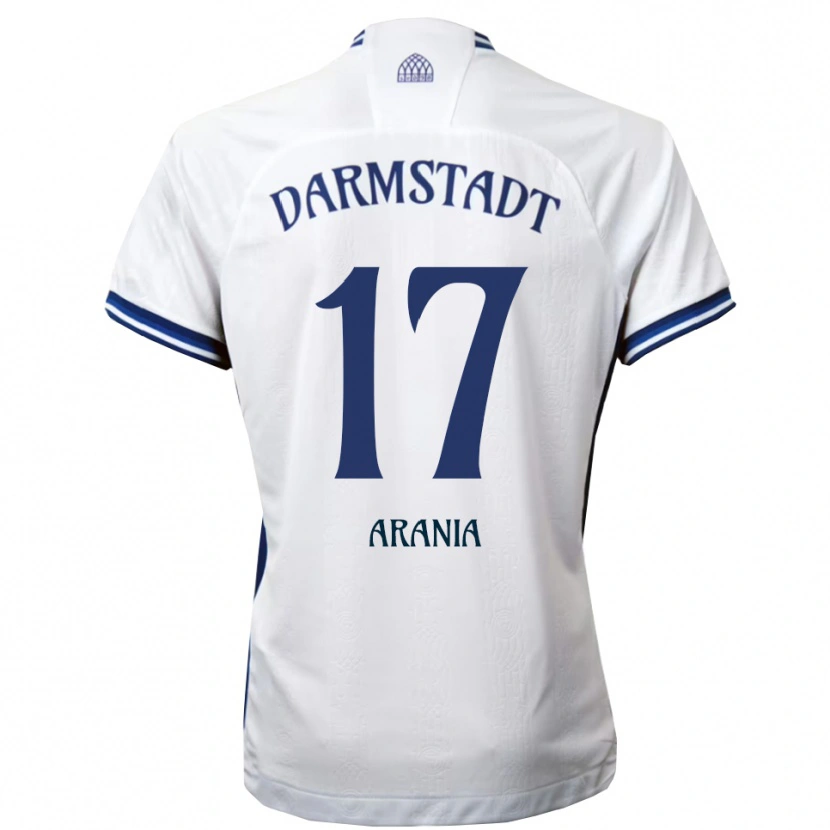 Danxen Kinder Asaf Arania #17 Weiß Blau Auswärtstrikot Trikot 2025/26 T-Shirt Österreich