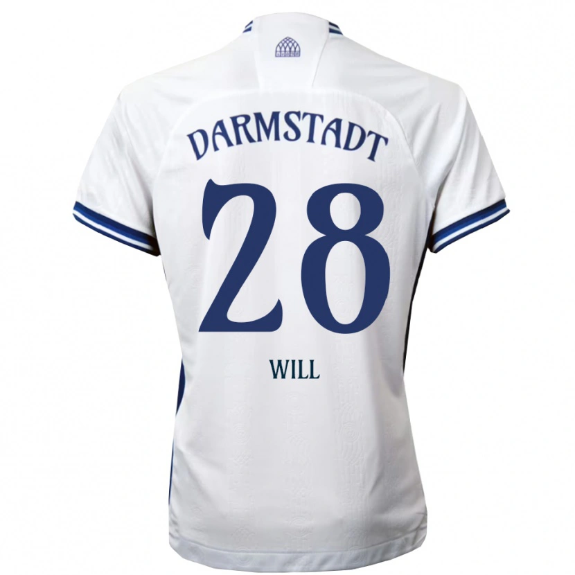 Danxen Kinder Paul Will #28 Weiß Blau Auswärtstrikot Trikot 2025/26 T-Shirt Österreich