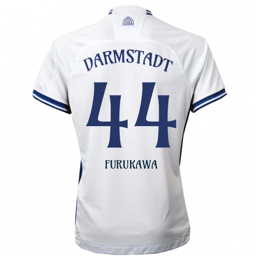 Danxen Kinder Yosuke Furukawa #44 Weiß Blau Auswärtstrikot Trikot 2025/26 T-Shirt Österreich