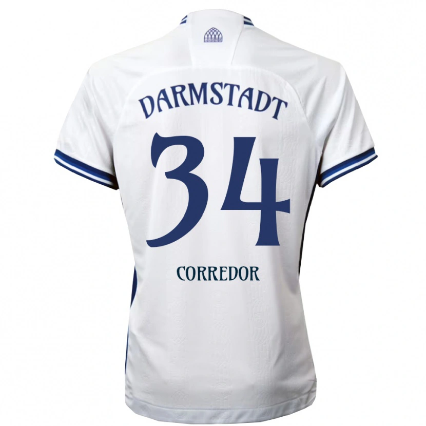 Danxen Kinder Killian Corredor #34 Weiß Blau Auswärtstrikot Trikot 2025/26 T-Shirt Österreich