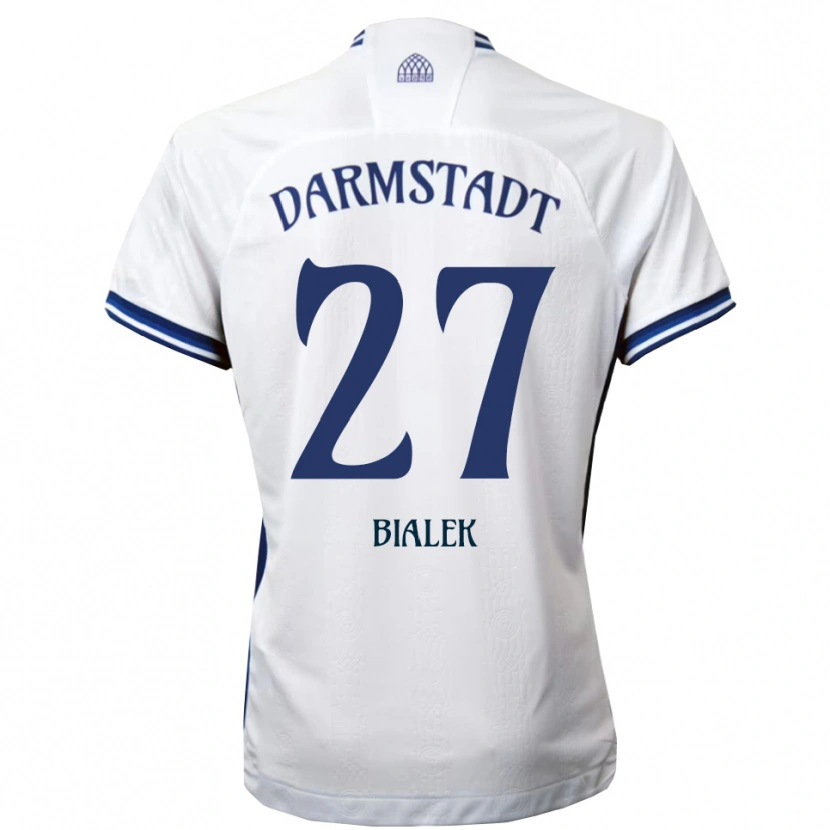 Danxen Kinder Bartosz Bialek #27 Weiß Blau Auswärtstrikot Trikot 2025/26 T-Shirt Österreich