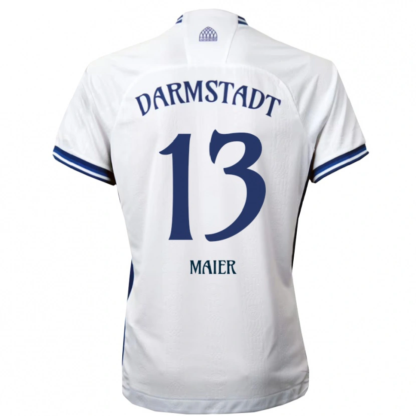 Danxen Kinder Marcello Maier #13 Weiß Blau Auswärtstrikot Trikot 2025/26 T-Shirt Österreich