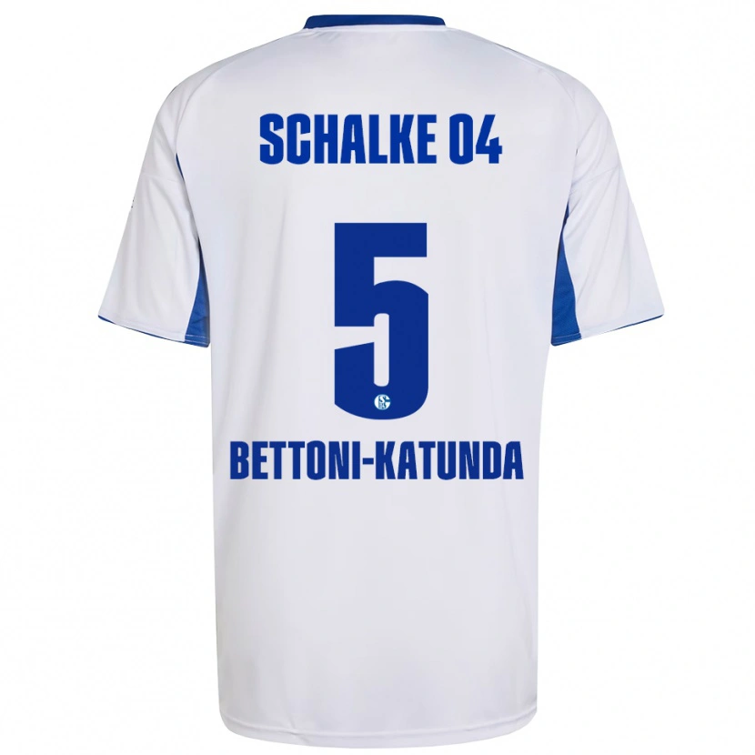 Danxen Kinder Claudio Bettoni-Katunda #5 Weiß Blau Auswärtstrikot Trikot 2025/26 T-Shirt Österreich