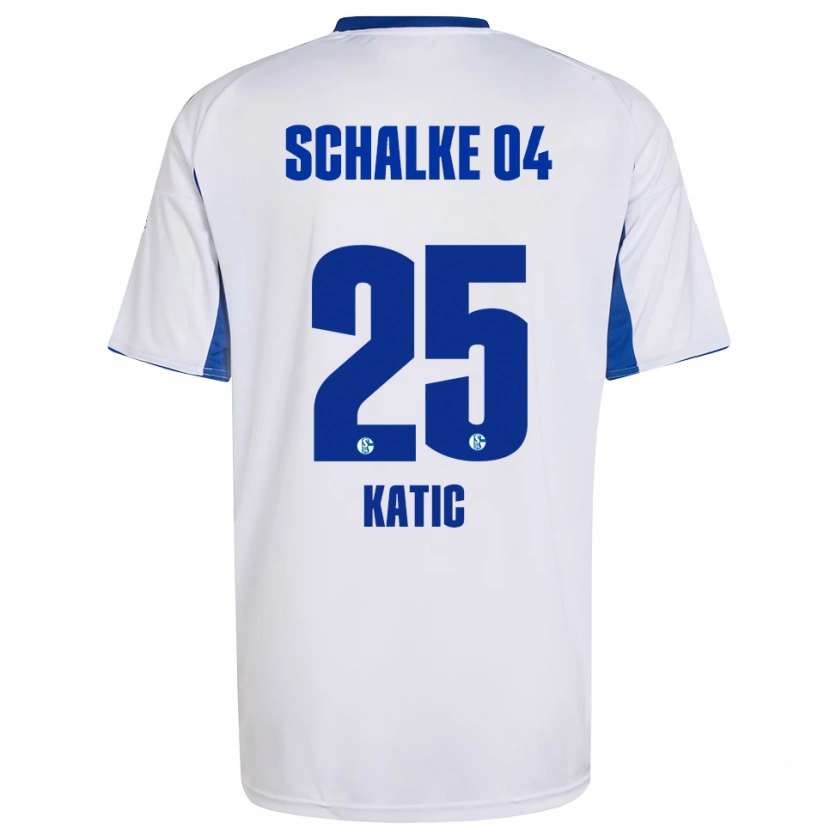 Danxen Kinder Nikola Katic #25 Weiß Blau Auswärtstrikot Trikot 2025/26 T-Shirt Österreich