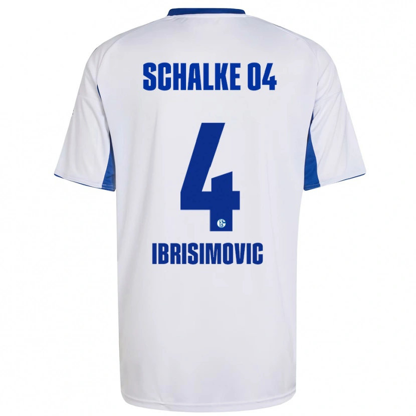 Danxen Kinder Amar Ibrisimovic #4 Weiß Blau Auswärtstrikot Trikot 2025/26 T-Shirt Österreich