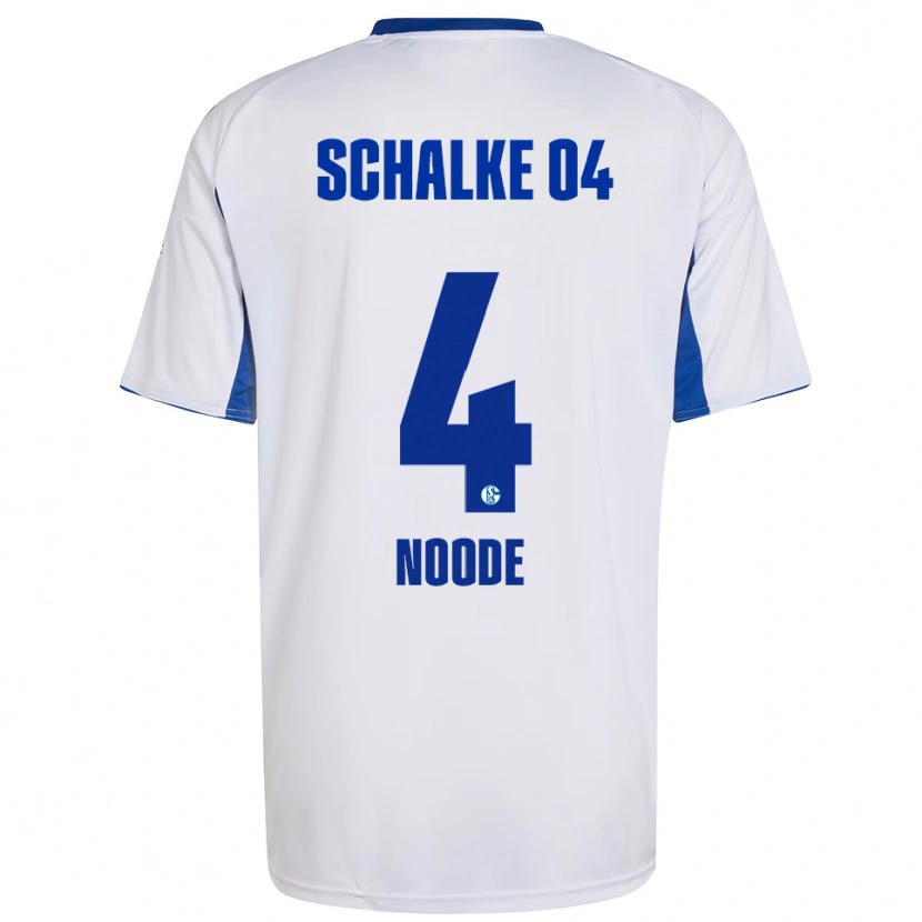 Danxen Kinder Steve Noode #4 Weiß Blau Auswärtstrikot Trikot 2025/26 T-Shirt Österreich