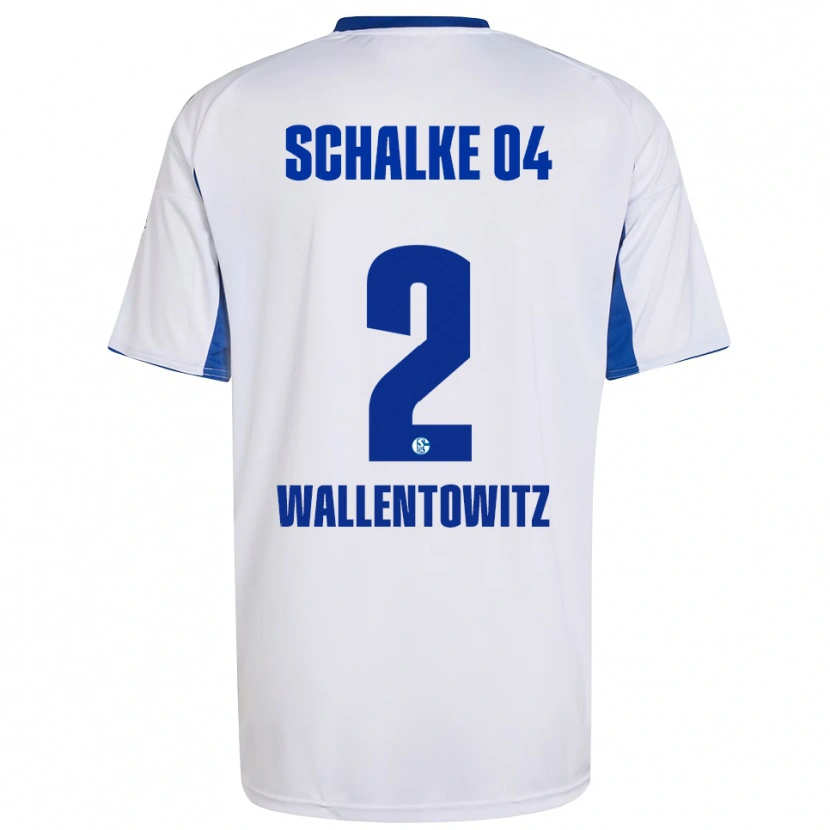 Danxen Kinder Mika Wallentowitz #2 Weiß Blau Auswärtstrikot Trikot 2025/26 T-Shirt Österreich