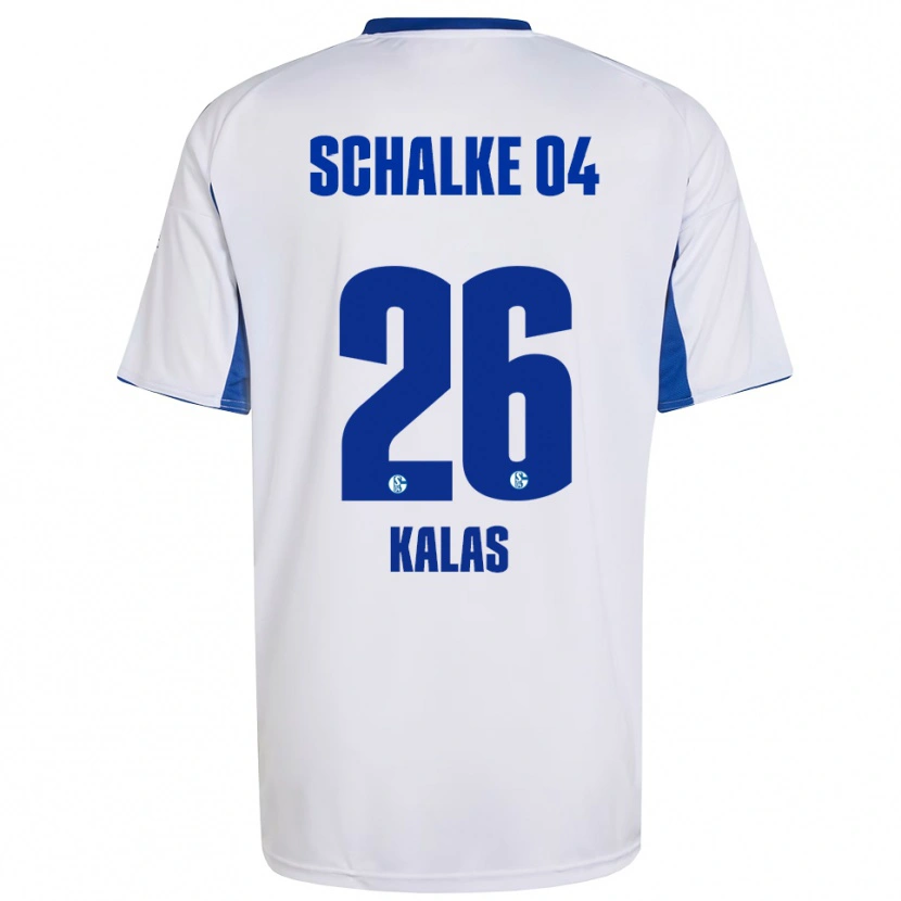 Danxen Kinder Tomas Kalas #26 Weiß Blau Auswärtstrikot Trikot 2025/26 T-Shirt Österreich