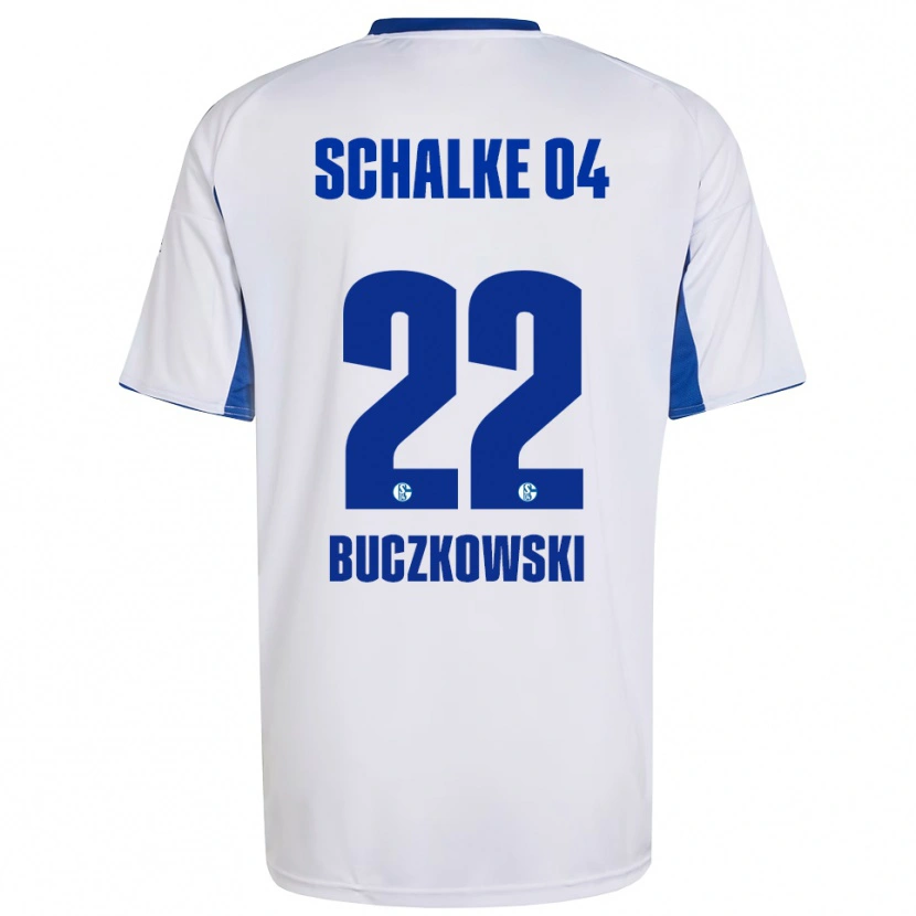Danxen Kinder Philip Buczkowski #22 Weiß Blau Auswärtstrikot Trikot 2025/26 T-Shirt Österreich