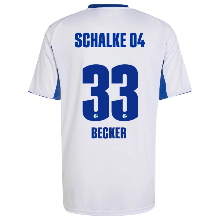 Danxen Kinder Vitalie Becker #33 Weiß Blau Auswärtstrikot Trikot 2025/26 T-Shirt Österreich
