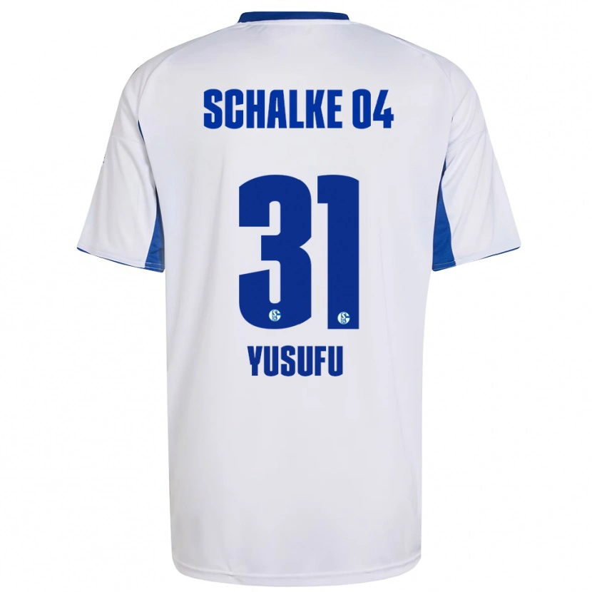 Danxen Kinder Faaris Yusufu #31 Weiß Blau Auswärtstrikot Trikot 2025/26 T-Shirt Österreich