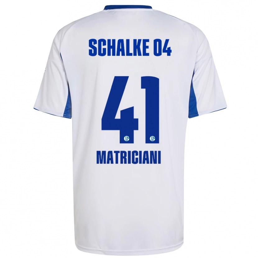 Danxen Kinder Henning Matriciani #41 Weiß Blau Auswärtstrikot Trikot 2025/26 T-Shirt Österreich