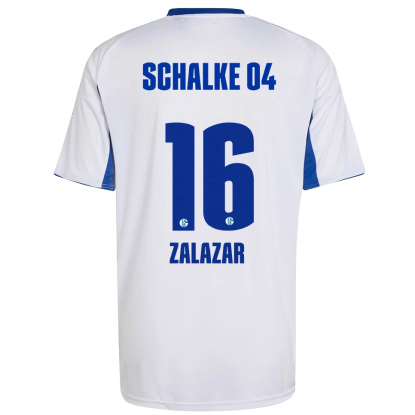 Danxen Kinder Mauro Zalazar #16 Weiß Blau Auswärtstrikot Trikot 2025/26 T-Shirt Österreich