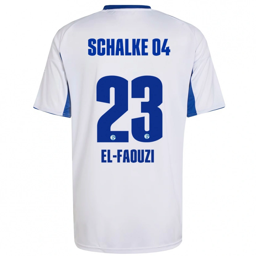 Danxen Kinder Soufiane El-Faouzi #23 Weiß Blau Auswärtstrikot Trikot 2025/26 T-Shirt Österreich