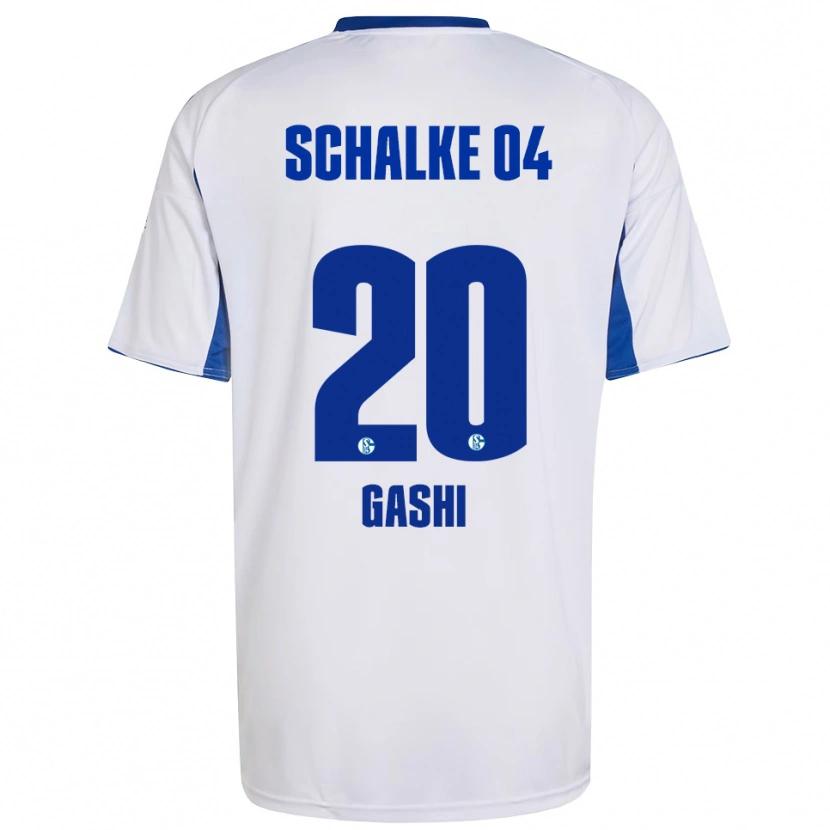 Danxen Kinder Edion Gashi #20 Weiß Blau Auswärtstrikot Trikot 2025/26 T-Shirt Österreich