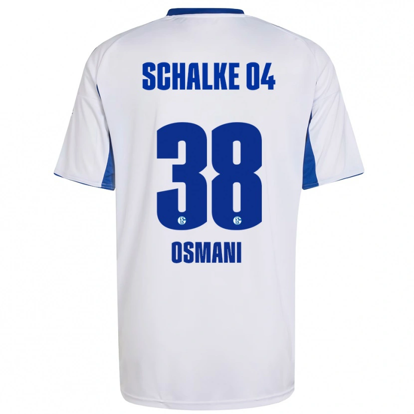 Danxen Kinder Tristan Osmani #38 Weiß Blau Auswärtstrikot Trikot 2025/26 T-Shirt Österreich
