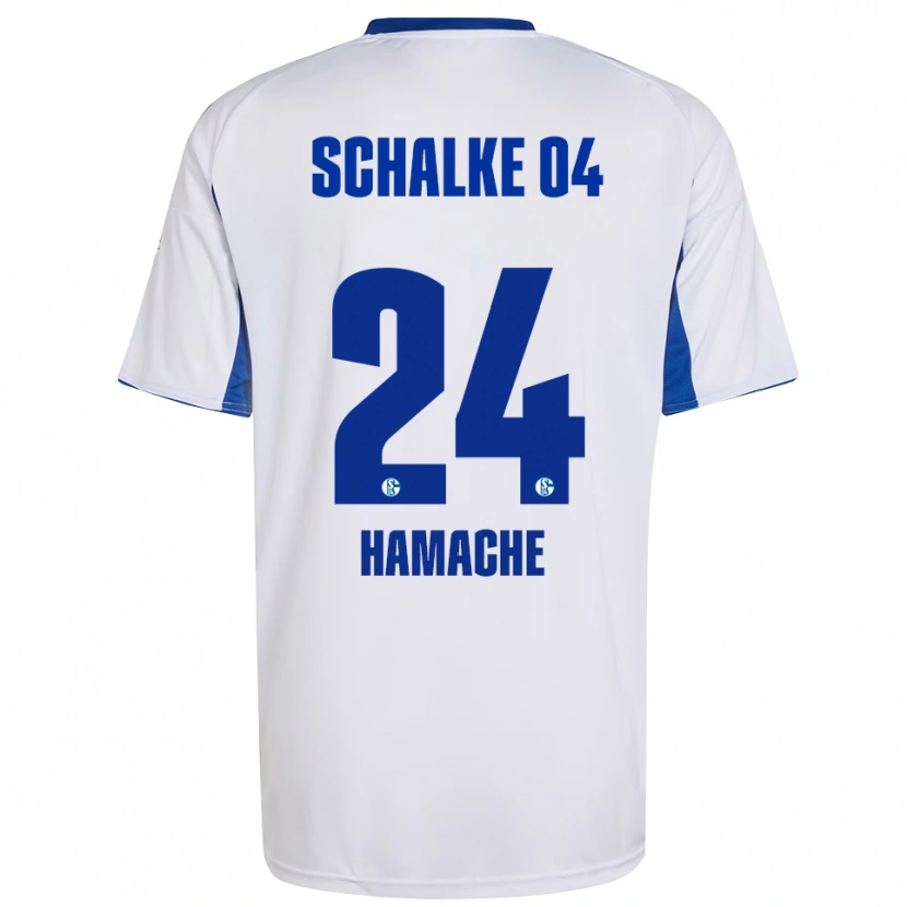 Danxen Kinder Ilyes Hamache #24 Weiß Blau Auswärtstrikot Trikot 2025/26 T-Shirt Österreich