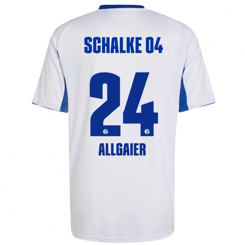 Danxen Kinder Felix Allgaier #24 Weiß Blau Auswärtstrikot Trikot 2025/26 T-Shirt Österreich