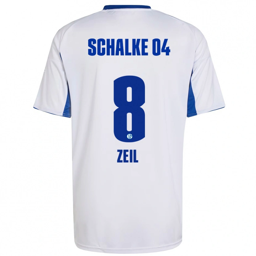 Danxen Kinder Emil Zeil #8 Weiß Blau Auswärtstrikot Trikot 2025/26 T-Shirt Österreich