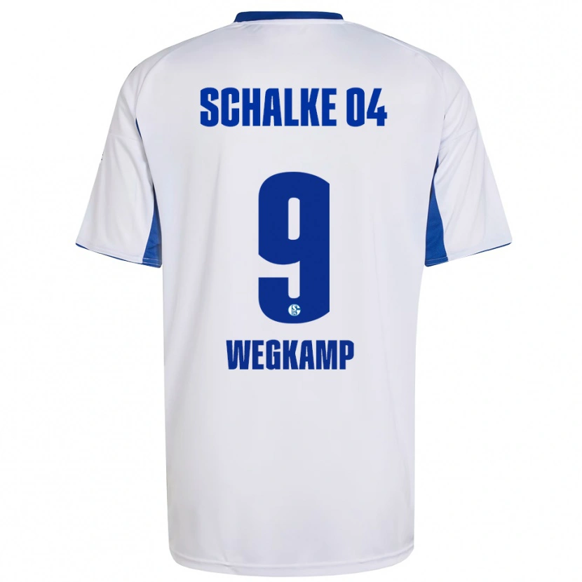 Danxen Kinder Gerrit Wegkamp #9 Weiß Blau Auswärtstrikot Trikot 2025/26 T-Shirt Österreich