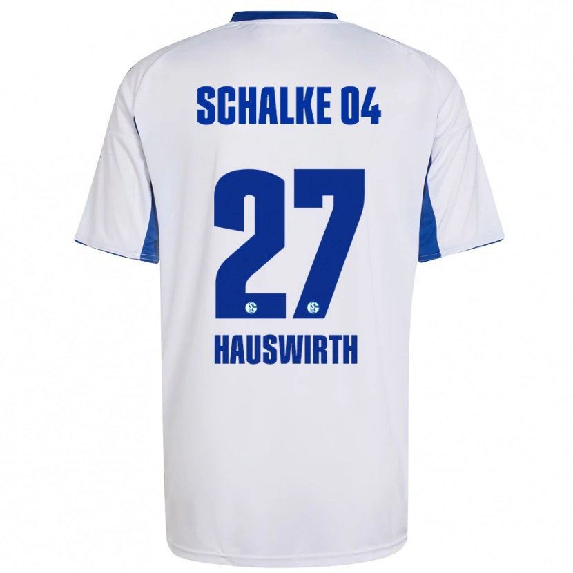 Danxen Kinder Max Hauswirth #27 Weiß Blau Auswärtstrikot Trikot 2025/26 T-Shirt Österreich