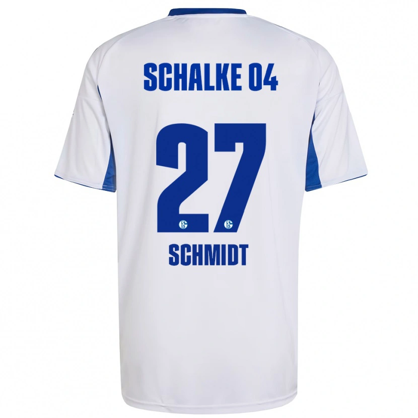 Danxen Kinder Tim Schmidt #27 Weiß Blau Auswärtstrikot Trikot 2025/26 T-Shirt Österreich