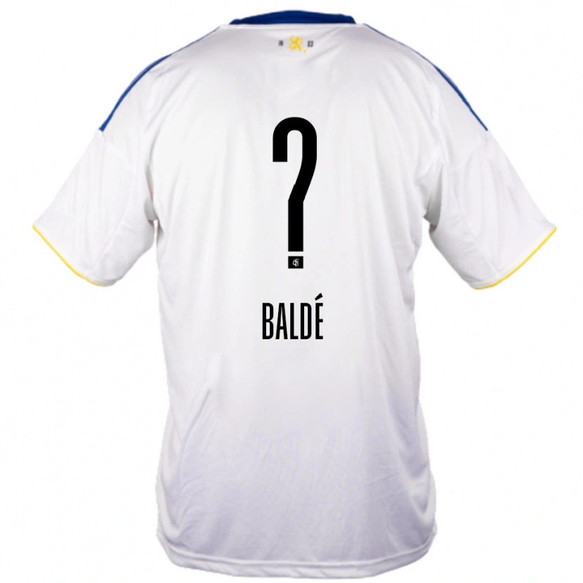 Danxen Kinder Madi Baldé #0 Weiß Blau Gelb Auswärtstrikot Trikot 2025/26 T-Shirt Österreich