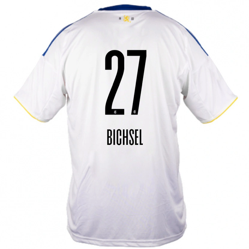 Danxen Kinder Joel Bichsel #27 Weiß Blau Gelb Auswärtstrikot Trikot 2025/26 T-Shirt Österreich