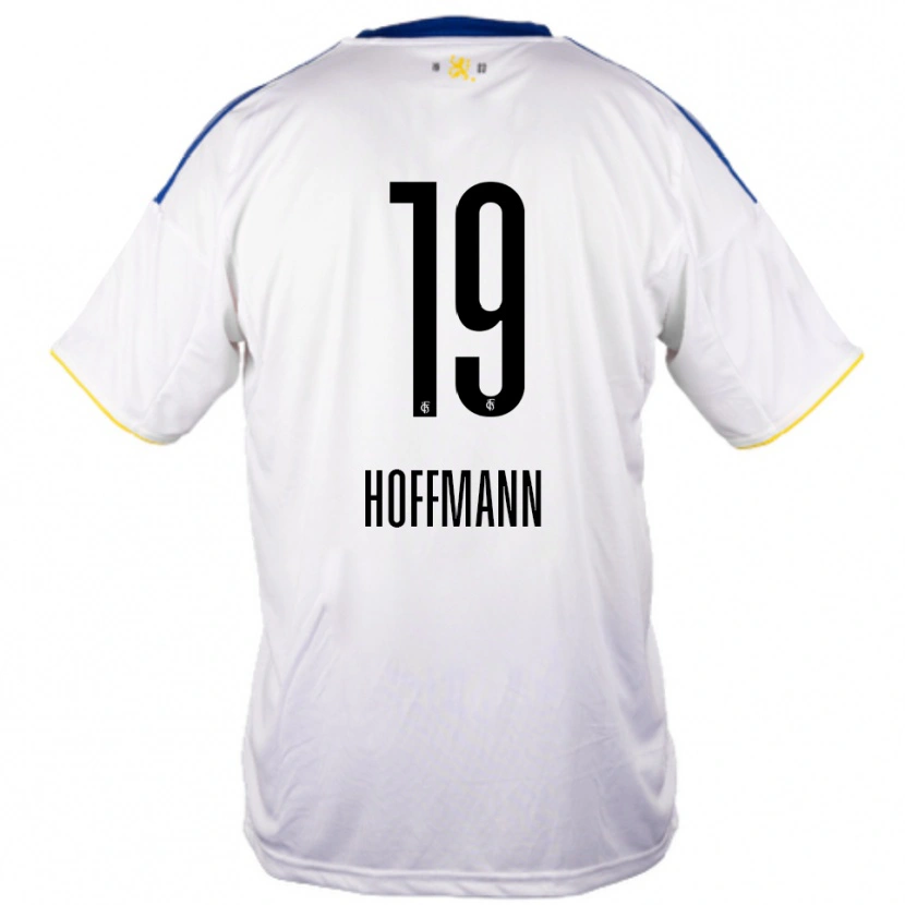 Danxen Kinder Elias Hoffmann #19 Weiß Blau Gelb Auswärtstrikot Trikot 2025/26 T-Shirt Österreich