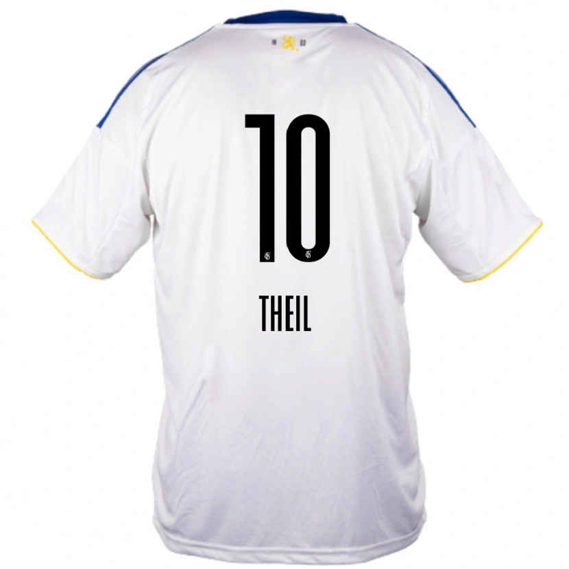 Danxen Kinder Larissa Theil #10 Weiß Blau Gelb Auswärtstrikot Trikot 2025/26 T-Shirt Österreich