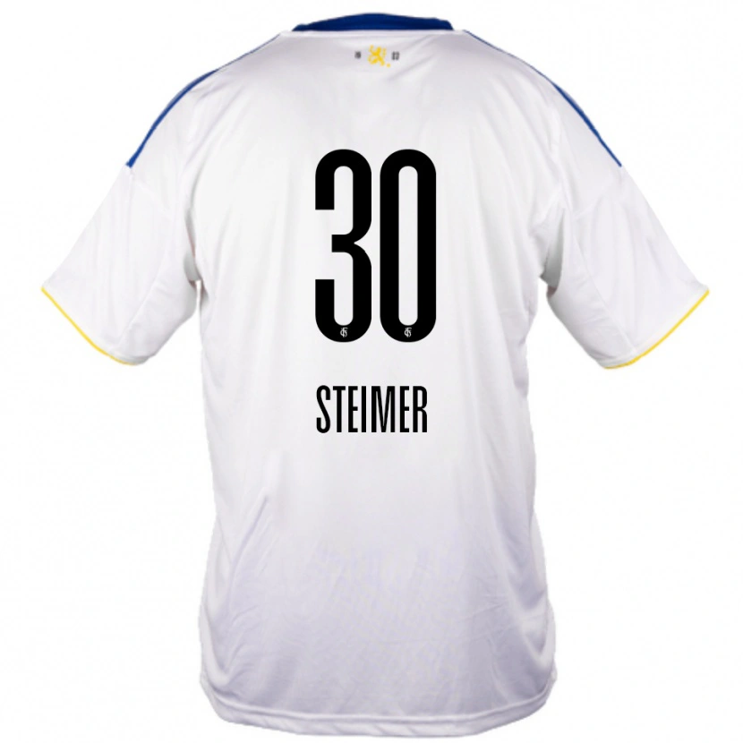 Danxen Kinder Marie Steimer #30 Weiß Blau Gelb Auswärtstrikot Trikot 2025/26 T-Shirt Österreich