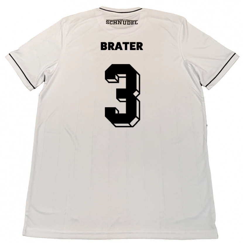 Danxen Kinder Janis Brater #3 Weiß Schwarz Auswärtstrikot Trikot 2025/26 T-Shirt Österreich