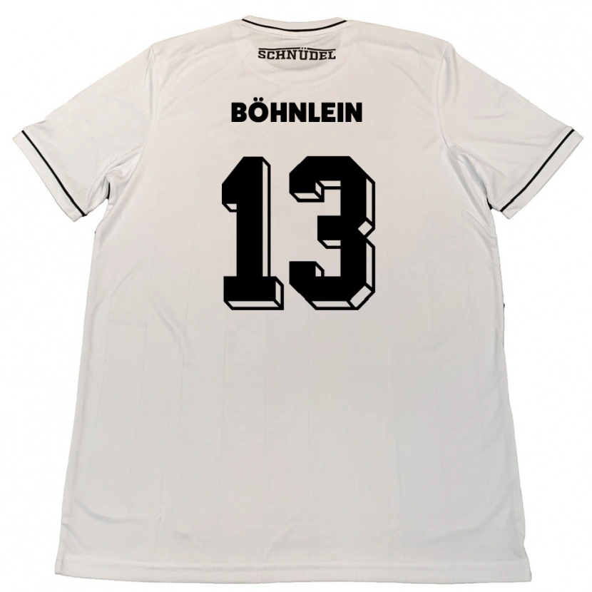 Danxen Kinder Kristian Böhnlein #13 Weiß Schwarz Auswärtstrikot Trikot 2025/26 T-Shirt Österreich