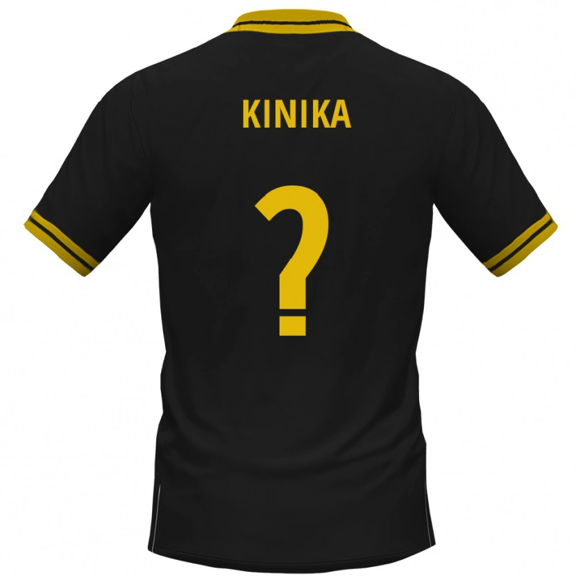 Danxen Kinder Darryl Kinika #0 Schwarz Gelb Auswärtstrikot Trikot 2025/26 T-Shirt Österreich