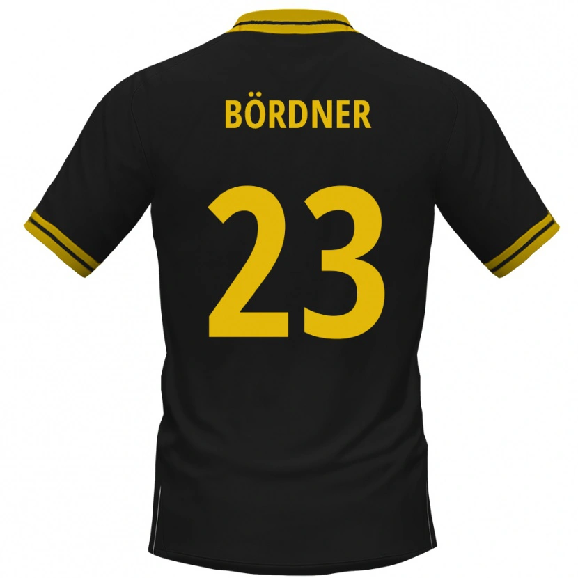Danxen Kinder Elias Bördner #23 Schwarz Gelb Auswärtstrikot Trikot 2025/26 T-Shirt Österreich